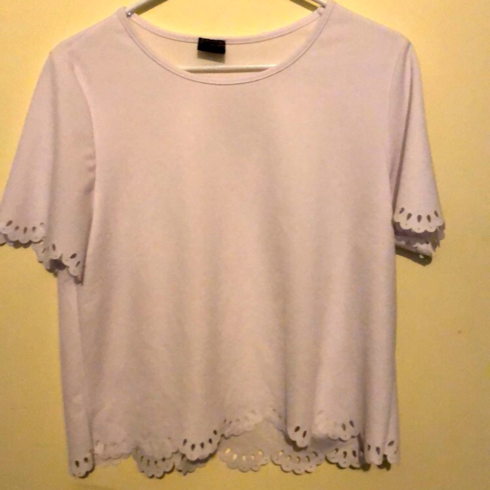 White crepe blouse